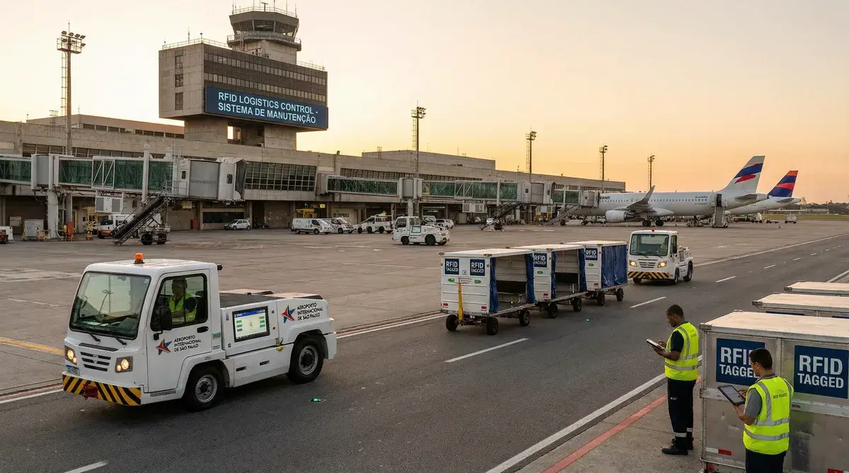 Portal RFID em aeroportos: controle de ativos operacional