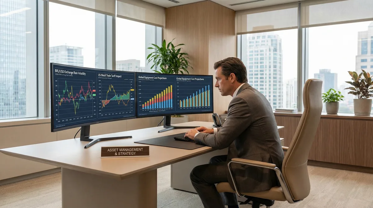 Guerra tarifária EUA x Brasil: impacto direto na gestão de ativos corporativos
