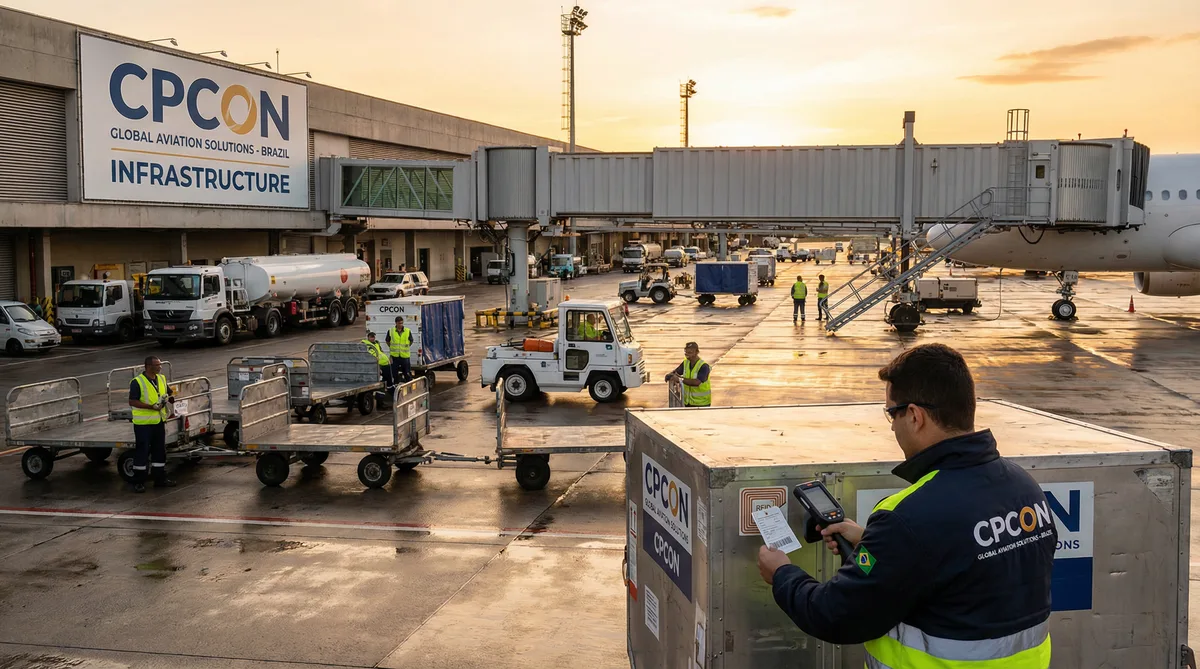 Portal RFID em aeroportos: inteligência operacional e controle de ativos