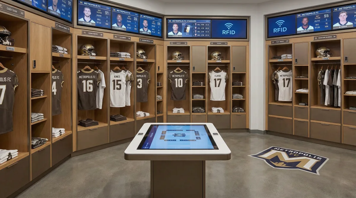 RFID em clubes de futebol: controle de estoque de equipamentos e uniformes