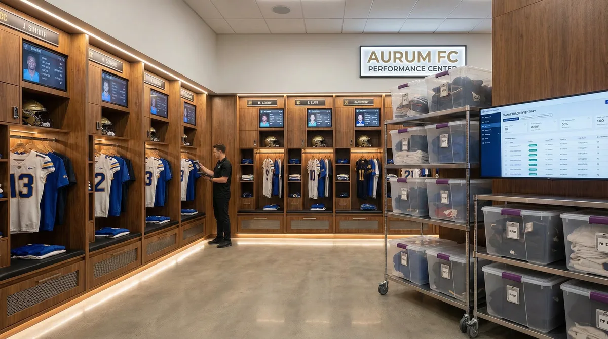 RFID em clubes de futebol: controle de estoque de equipamentos e uniformes