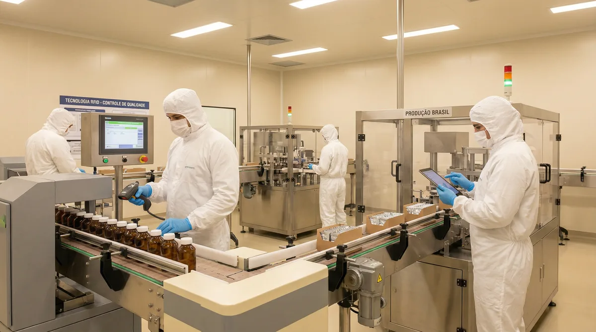 RFID na indústria farmacêutica: rastreabilidade completa e conformidade ANVISA