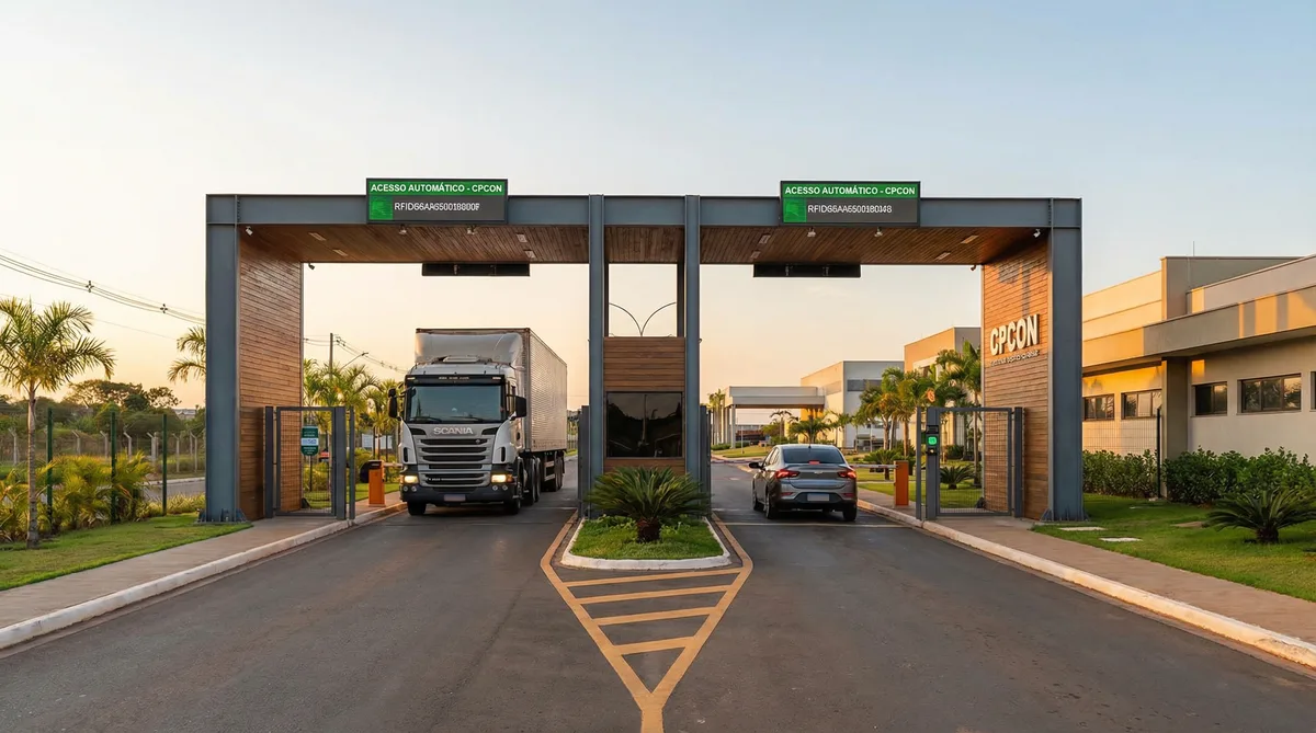 Portal RFID para veículos: autenticação, rastreabilidade e controle de frota