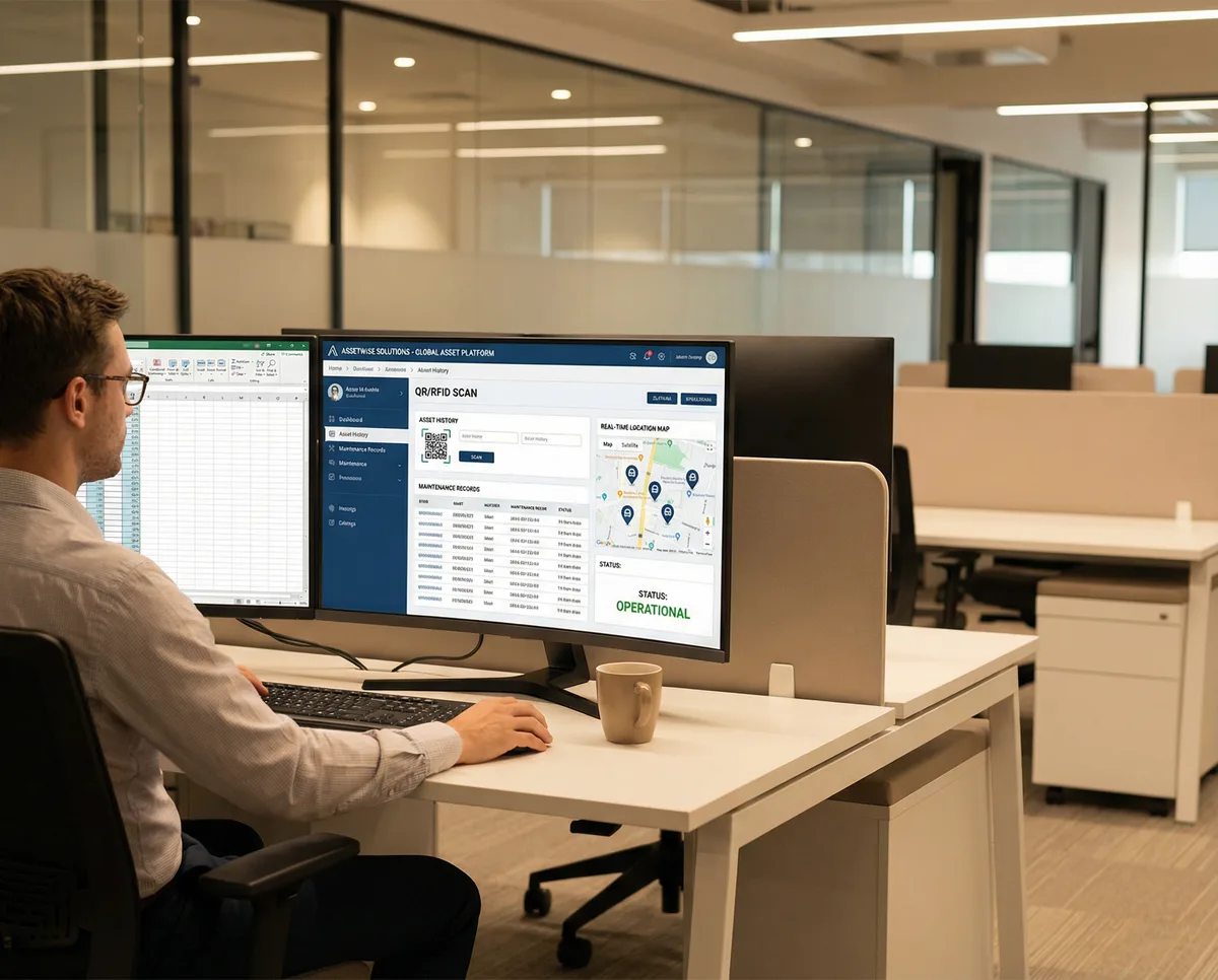 Gestão centralizada de ativos com RFID e QR Code