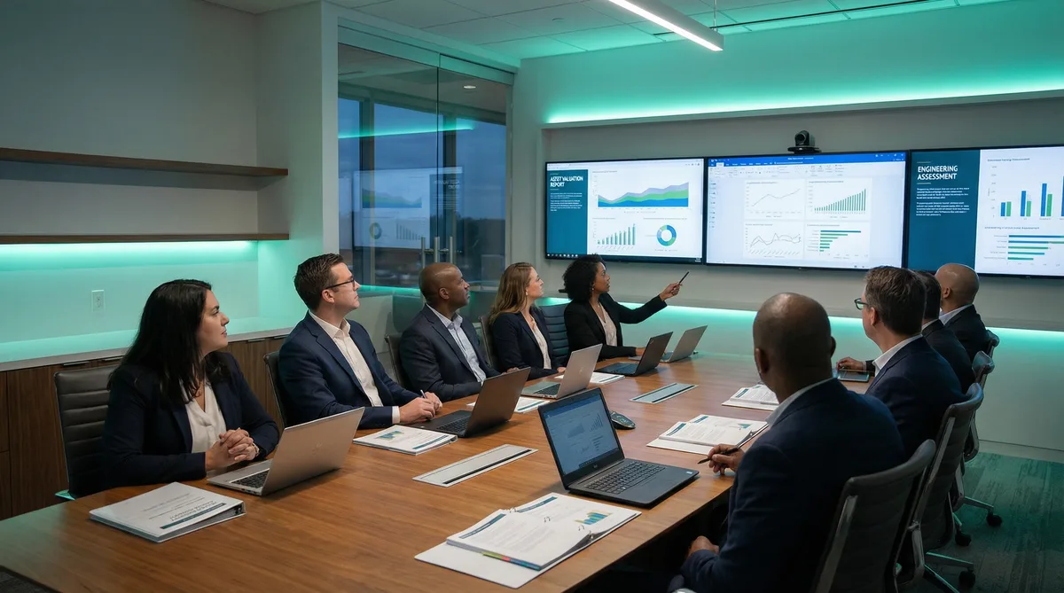 Equipe CPCON em avaliação patrimonial