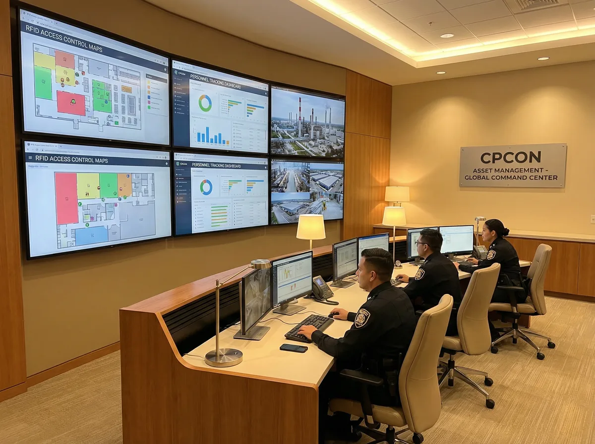 Central de controle de acesso industrial