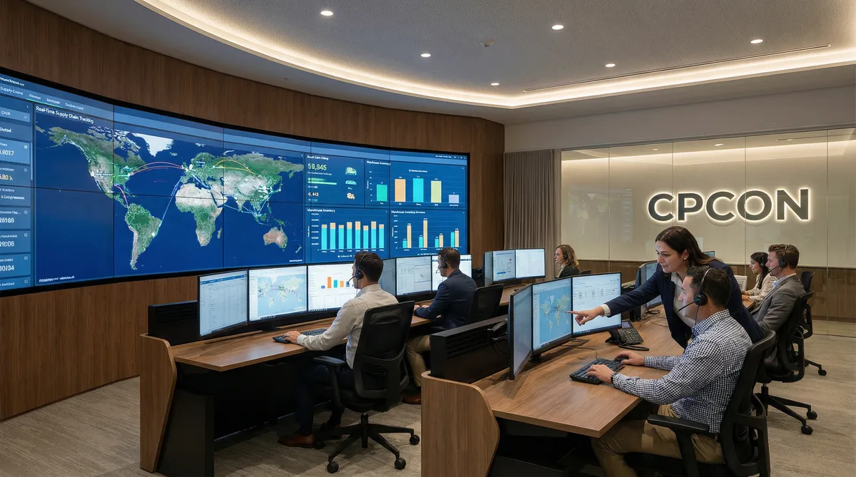 Central de controle de supply chain em tempo real